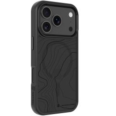   Apple iPhone 17 Pro, Műanyag hátlap védőtok + szilikon keret, közepesen ütésálló, Magsafe kompatibilis, térkép minta, Tactical MagForce Hyperstealth Sika, áttetsző/szürke