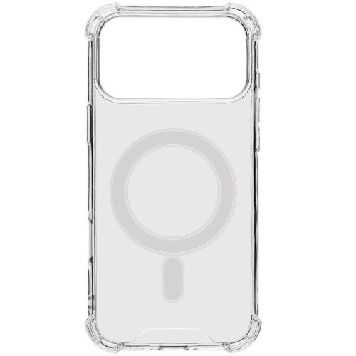 Apple iPhone 17 Pro Max, Műanyag hátlap védőtok + szilikon keret, közepesen ütésálló, Magsafe töltővel kompatibilis, Tactical MagForce Plyo, átlátszó