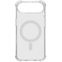   Apple iPhone Air (2025), Műanyag hátlap védőtok + szilikon keret, közepesen ütésálló, Magsafe töltővel kompatibilis, Tactical MagForce Plyo, átlátszó