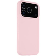   Apple iPhone 17 Pro, Szilikon tok, mikrofiber plüss belső, Magsafe kompatibilis, Tactical MagForce Velvet Smoothie, rózsaszín