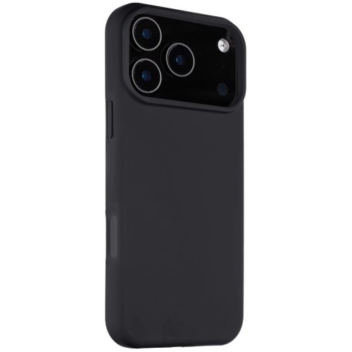 Apple iPhone 17 Pro Max, Szilikon tok, mikrofiber plüss belső, Magsafe kompatibilis, Tactical MagForce Velvet Smoothie, fekete