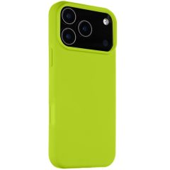   Apple iPhone 17 Pro Max, Szilikon tok, mikrofiber plüss belső, Magsafe kompatibilis, Tactical MagForce Velvet Smoothie, világoszöld