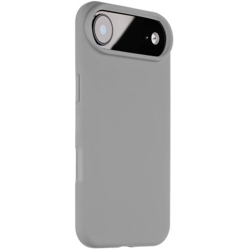 Apple iPhone Air (2025), Szilikon tok, mikrofiber plüss belső, Magsafe kompatibilis, Tactical MagForce Velvet Smoothie, világosszürke