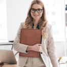 Laptop táska, 13 - 14" készülékhez, TP Fleece, barna