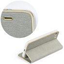 Samsung Galaxy S25 FE SM-S731, Oldalra nyíló tok, stand, Luna Book, ezüst