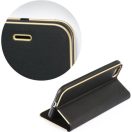 Samsung Galaxy S25 FE SM-S731, Oldalra nyíló tok, stand, Luna Book, fekete