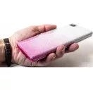 Samsung Galaxy S25 FE SM-S731, Szilikon tok, csillogó, Forcell Shining, vörösarany/ezüst