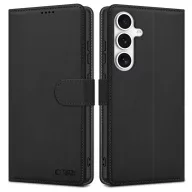   Samsung Galaxy S25 SM-S931, Oldalra nyíló tok, stand, mágnes csattal, TP Wallett, fekete