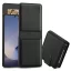 Samsung Galaxy Z Flip6 / Z Flip7 FE SM-F741B / F761B, Oldalra nyíló tok, stand, mágnes csattal, TP Wallett, fekete