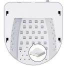 Műkörmös UV lámpa, 48 LED-es, 192W, akkumulátoros, érintés vezérlés, külső akkumulátor funkció, Blueque BQ-V18, fehér