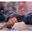 Hálózati töltő adapter, 20W, USB aljzat, USB Type-C aljzat, gyorstöltés, PD, QC 3.0, Tactical Base Plug Dual, fekete