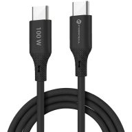   USB Type-C töltő- és adatkábel, USB Type-C, 100 cm, 5000 mA, 100W, törésgátlóval, gyorstöltés, PD, QC 4.0, Forcell F-Energy C347, fekete