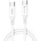USB Type-C töltő- és adatkábel, USB Type-C, 100 cm, 5000 mA, 100W, törésgátlóval, gyorstöltés, PD, QC 4.0, Forcell F-Energy C347, fehér