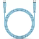 USB Type-C töltő- és adatkábel, USB Type-C, 100 cm, 5000 mA, 100W, törésgátlóval, gyorstöltés, PD, QC 4.0, Forcell F-Energy C347, kék