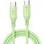 USB Type-C töltő- és adatkábel, USB Type-C, 100 cm, 5000 mA, 100W, törésgátlóval, gyorstöltés, PD, QC 4.0, Forcell F-Energy C347, zöld