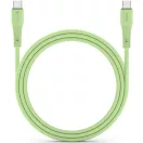 USB Type-C töltő- és adatkábel, USB Type-C, 100 cm, 5000 mA, 100W, törésgátlóval, gyorstöltés, PD, QC 4.0, Forcell F-Energy C347, zöld