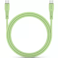   USB Type-C töltő- és adatkábel, USB Type-C, 100 cm, 5000 mA, 100W, törésgátlóval, gyorstöltés, PD, QC 4.0, Forcell F-Energy C347, zöld