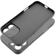   Apple iPhone 16e / 17e, Szilikon tok, mikrofiber plüss belső, csillogó hátlap, Metallic Case, szürke