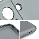 Xiaomi Redmi Note 14 Pro Plus 5G (Global), Szilikon tok, mikrofiber plüss belső, csillogó hátlap, Metallic Case, szürke