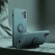   Apple iPhone 17, Szilikon tok, stand, telefontartó gyűrű, Roar Amber, zöld