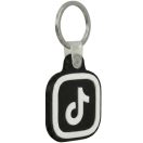 Közösségi média kulcstartó, NFC chippel, TikTok logóval, NFC Keychain, fekete/fehér