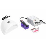   Műkörmös csomag – Alap szett - UV lámpa + elektromos körömcsiszoló