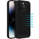 Samsung Galaxy S26 Ultra SM-S948, Műanyag hátlap védőtok, légáteresztő, lyukacsos minta, Breezy, fekete