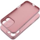 Samsung Galaxy S26 Plus SM-S947, Szilikon tok, mikrofiber plüss belső, csillogó hátlap, Metallic Case, rózsaszín