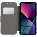 Samsung Galaxy S26 Ultra SM-S948, Oldalra nyíló tok, légpárnás sarok, bőrhatású, karbon minta, Razor Book, zöld