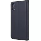 Samsung Galaxy S26 Ultra SM-S948, Oldalra nyíló tok, valódi bőrtok, stand, Smart Pro, fekete