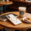 Samsung Galaxy S26 Plus SM-S947, Műanyag hátlap védőtok + szilikon keret, közepesen ütésálló, Magsafe töltővel kompatibilis, fényes keret, Magflex Magsafe, átlátszó/arany