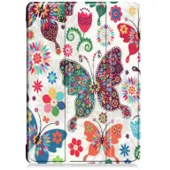   Xiaomi Pad 6 (11.0) / Pad 6 Pro (11.0), mappa tok, színes nagy pillangó minta, Trifold, fehér