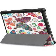   Xiaomi Pad 6 (11.0) / Pad 6 Pro (11.0), mappa tok, színes nagy pillangó minta, Trifold, fehér