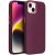 Motorola Moto G14, Szilikon tok, közepesen ütésálló, fémhatású kamera keret, Frame Case, lila