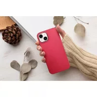   Motorola Moto G73 5G, Szilikon tok, közepesen ütésálló, fémhatású kamera keret, Frame Case, magenta