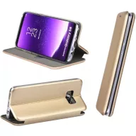   Samsung Galaxy A05 SM-A055F, Oldalra nyíló tok, stand, Forcell Elegance, arany