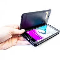   Motorola Edge 40 Pro, Oldalra nyíló tok, stand, Magnet Book, fekete