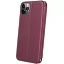 Oppo A78 4G, Oldalra nyíló tok, stand, Forcell Elegance, bordó