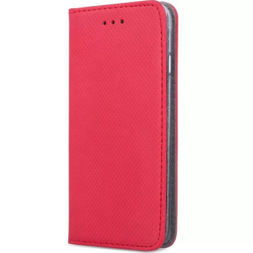 Xiaomi Redmi 13C 4G / Redmi 13C 5G / Poco C65, Oldalra nyíló tok, stand, Smart Magnet, piros