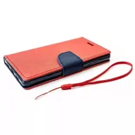   Xiaomi Redmi 13C 4G / Redmi 13C 5G / Poco C65, Oldalra nyíló tok, stand, Fancy Book, piros