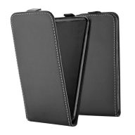   Xiaomi Redmi 13C 4G / Redmi 13C 5G / Poco C65, Forcell lenyitható bőrtok, Slim Flexi, felfelé nyíló - kinyitható, fekete