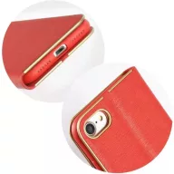   Xiaomi Redmi 13C 4G / Redmi 13C 5G / Poco C65, Oldalra nyíló tok, stand, Luna Book, piros