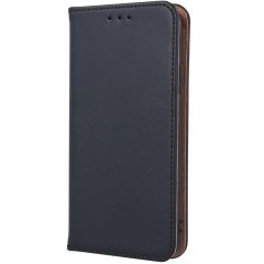   Xiaomi Redmi 13C 4G / Redmi 13C 5G / Poco C65, Oldalra nyíló tok, valódi bőrtok, stand, Smart Pro, fekete