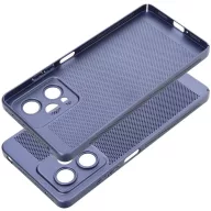   Xiaomi Redmi 13C 4G / Poco C65, Műanyag hátlap védőtok, légáteresztő, lyukacsos minta, Breezy, kék