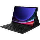Samsung Galaxy Tab S9 FE (10.9) / Tab S10 FE (10.9) / Tab S10 Lite (10.9), Bluetooth billentyűzetes mappa tok, érintőceruza tartó, érintőceruza nélkül, TP SC Pen Holder + Keyboard, fekete