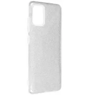   Samsung Galaxy A35 5G SM-A356B, Szilikon tok, csillogó, Forcell Shining, ezüst