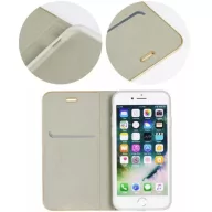   Samsung Galaxy A35 5G SM-A356B, Oldalra nyíló tok, stand, Luna Book, ezüst