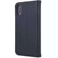   Samsung Galaxy A35 5G SM-A356B, Oldalra nyíló tok, valódi bőrtok, stand, Smart Pro, fekete