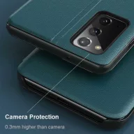   Xiaomi Redmi Note 13 5G, Oldalra nyíló tok, stand, hívás mutatóval, Wooze FashionBook, sárga