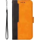 Xiaomi Redmi Note 13 5G, Oldalra nyíló tok, stand, kártyatartóval, kézpánttal, Wooze Colour Wallet, narancssárga